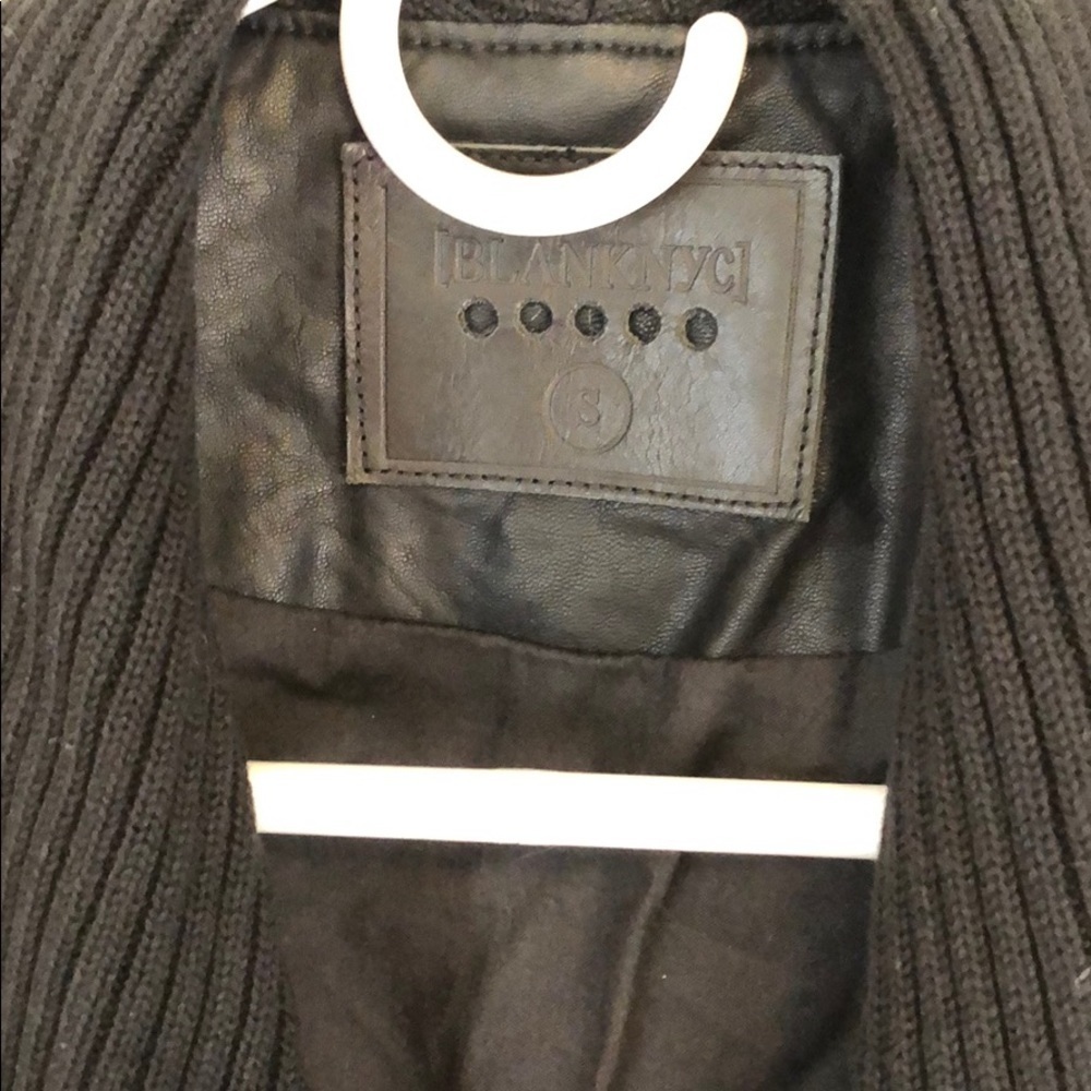 Blank NYC sweater/leather jacket - Picture 3 of 4